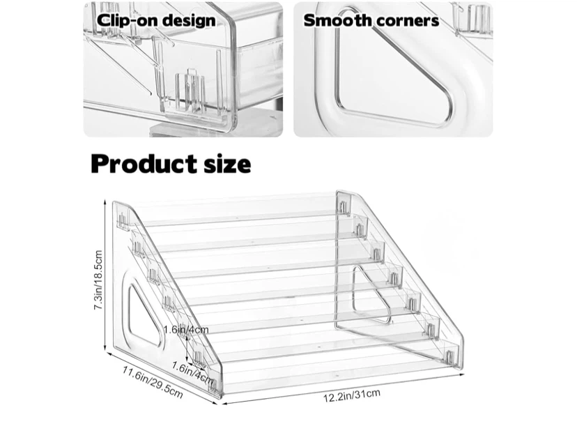 7-Tier Clear Acrylic Display Stand