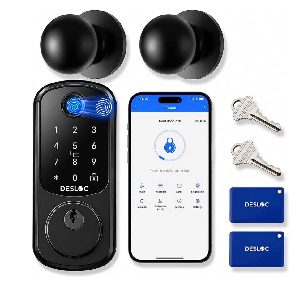 DESLOC B200 Smart Fingerprint Deadbolt Set