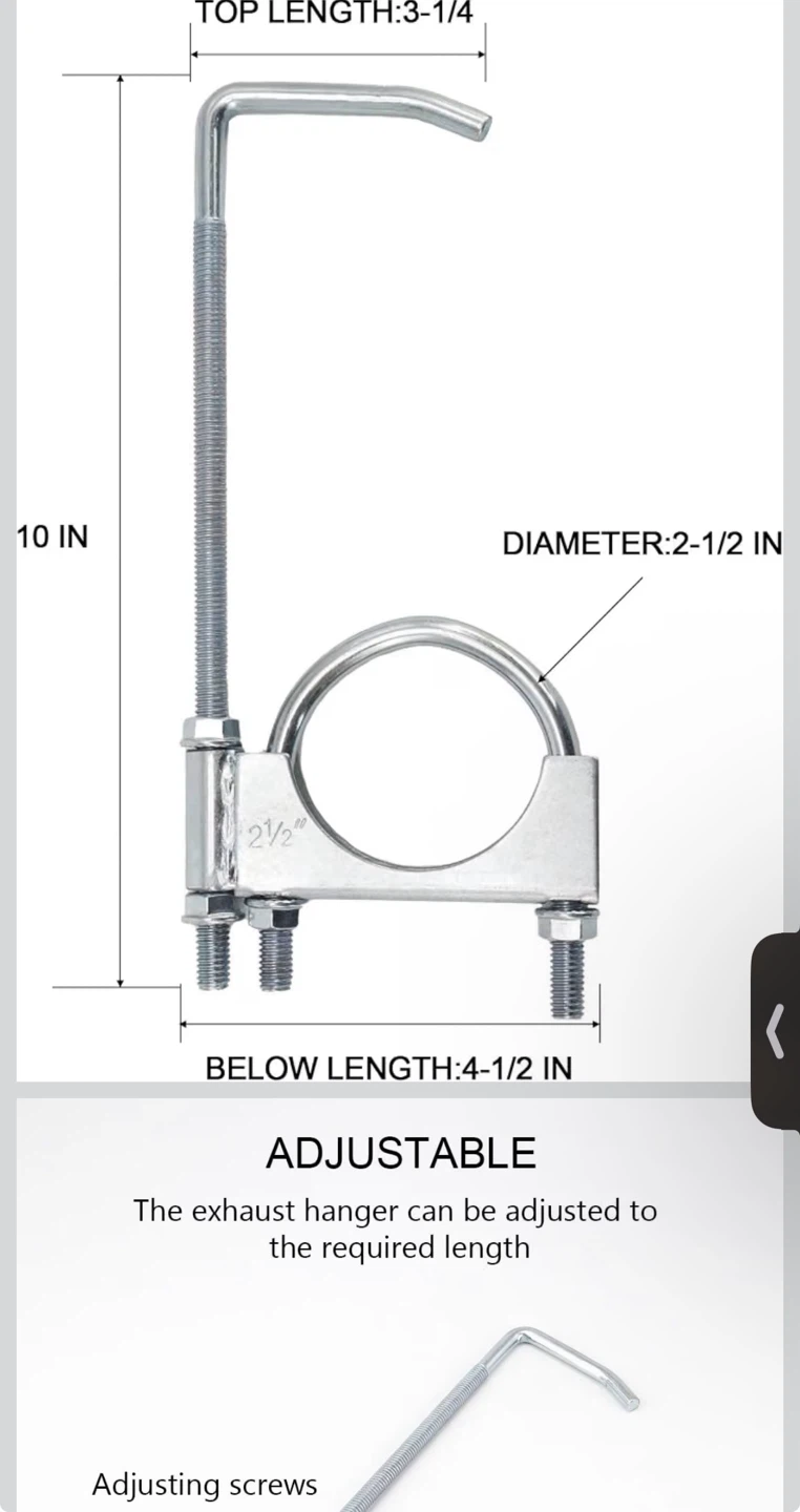 Scottchen PRO Adjustable Exhaust Hanger 2-Pack - photo 3