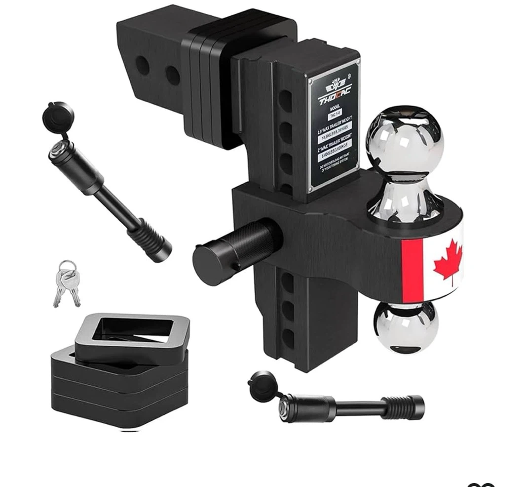 THOCAC Adjustable Trailer Hitch 2.5 inch