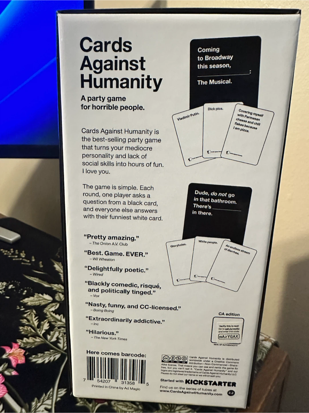 Cards Against Humanity Cards Game - photo 2