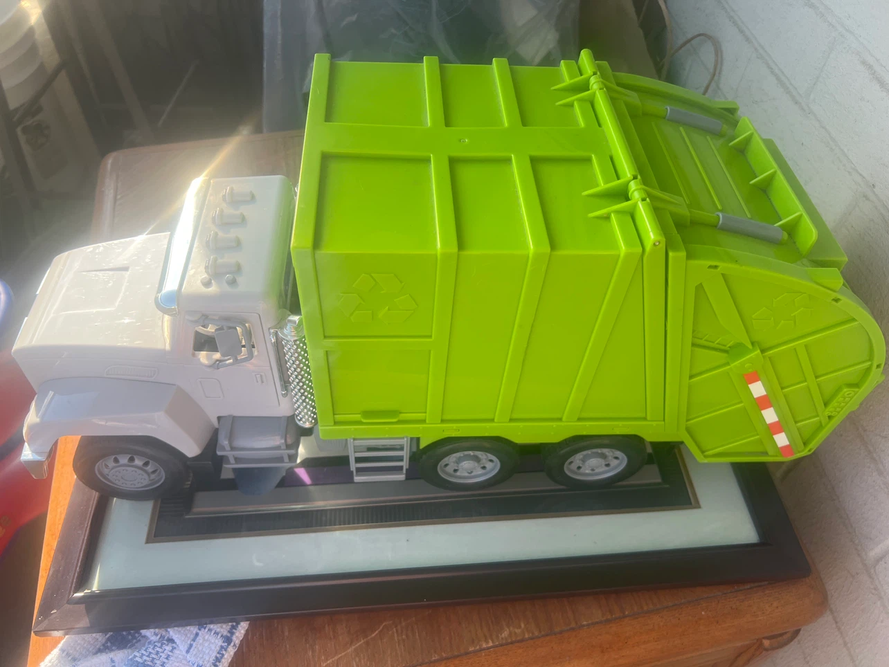Large Green Toy Recycling Truck