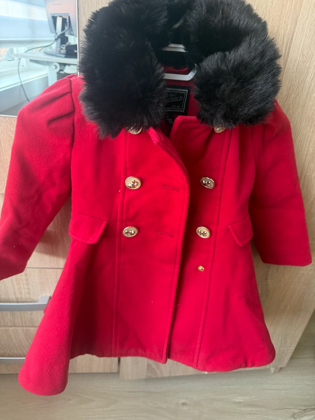 Rothschild Girls Red Coat Size 3T - photo 4