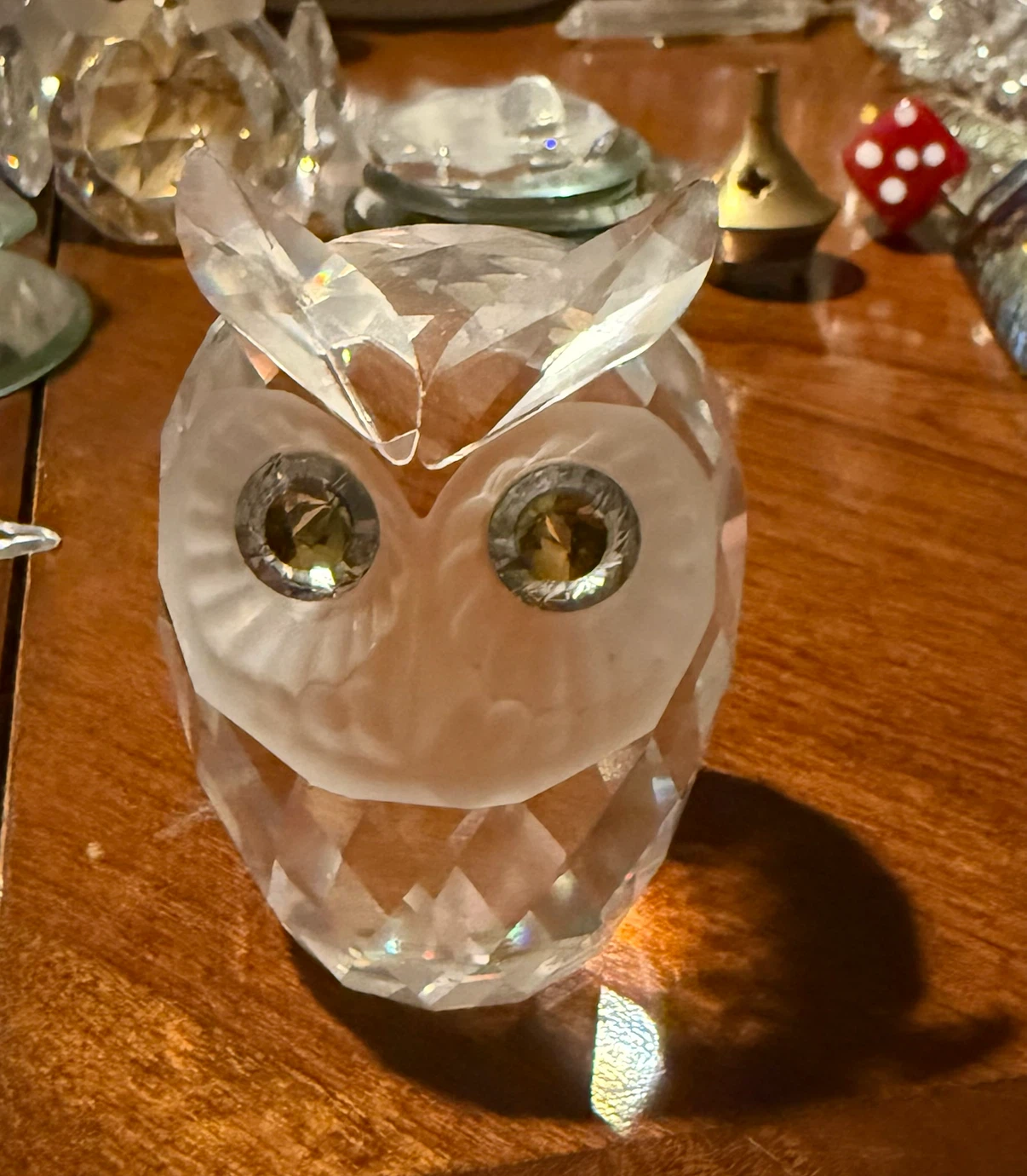 Swarovski Crystal Owl Figurine