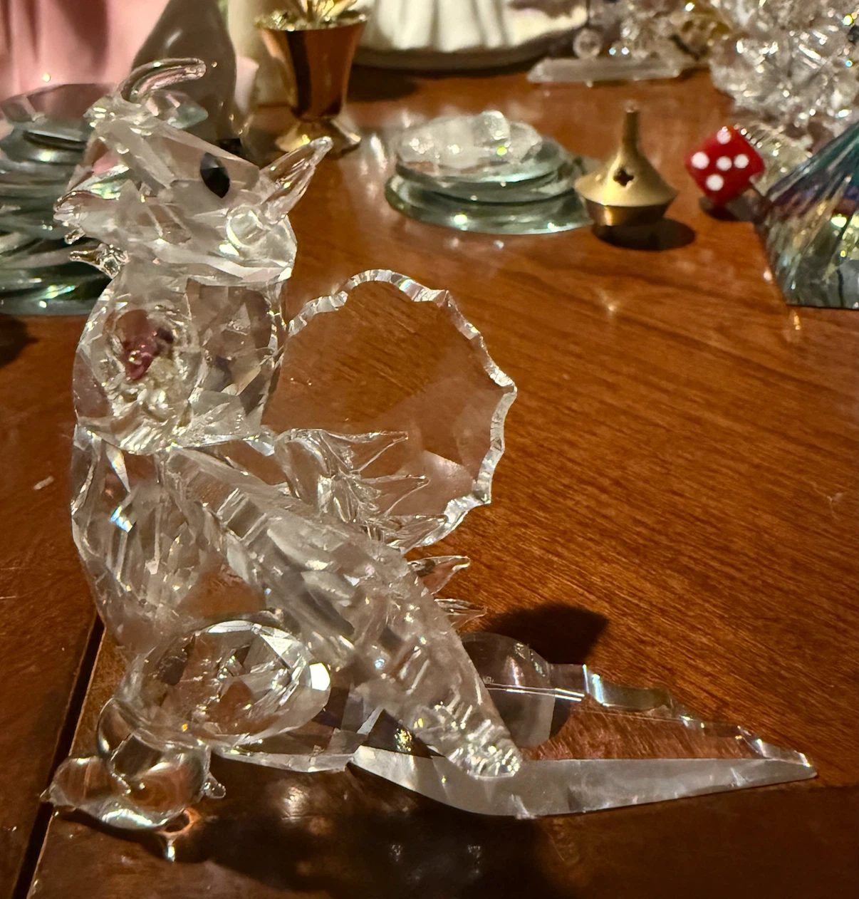 Swarovski Crystal Dragon Figurine