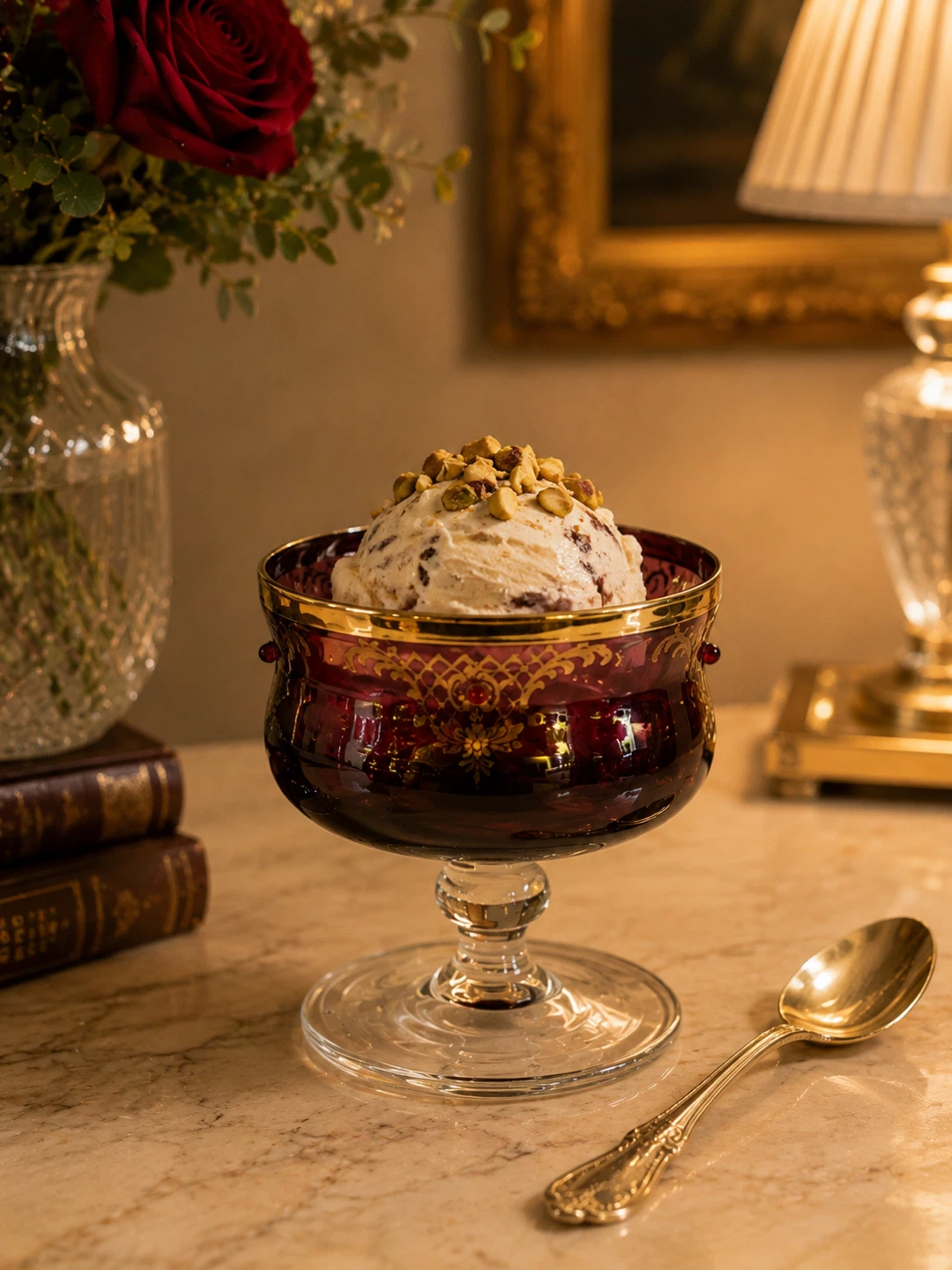 Vintage Ruby Red Glass Dessert Bowls - photo 2