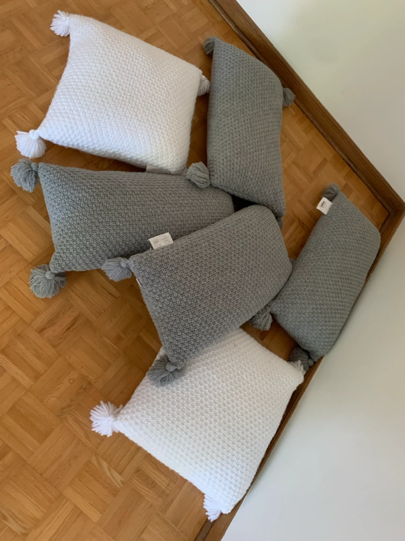 6 Knit Covered Cushions (worth $200+)