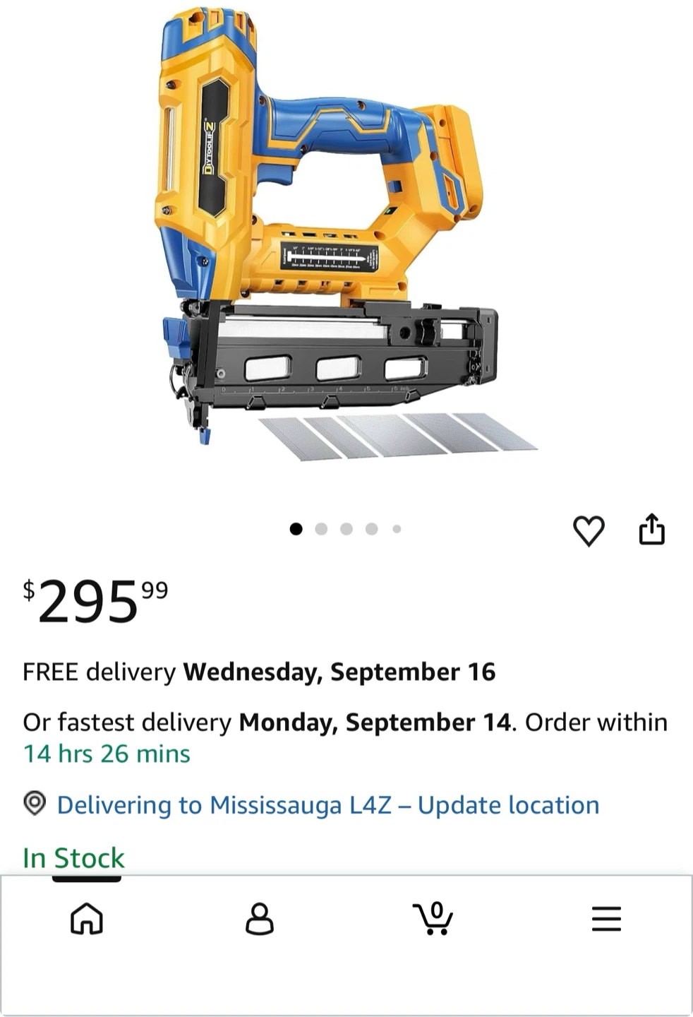 DIYTooliZ 2-in-1 Cordless Finish Nailer