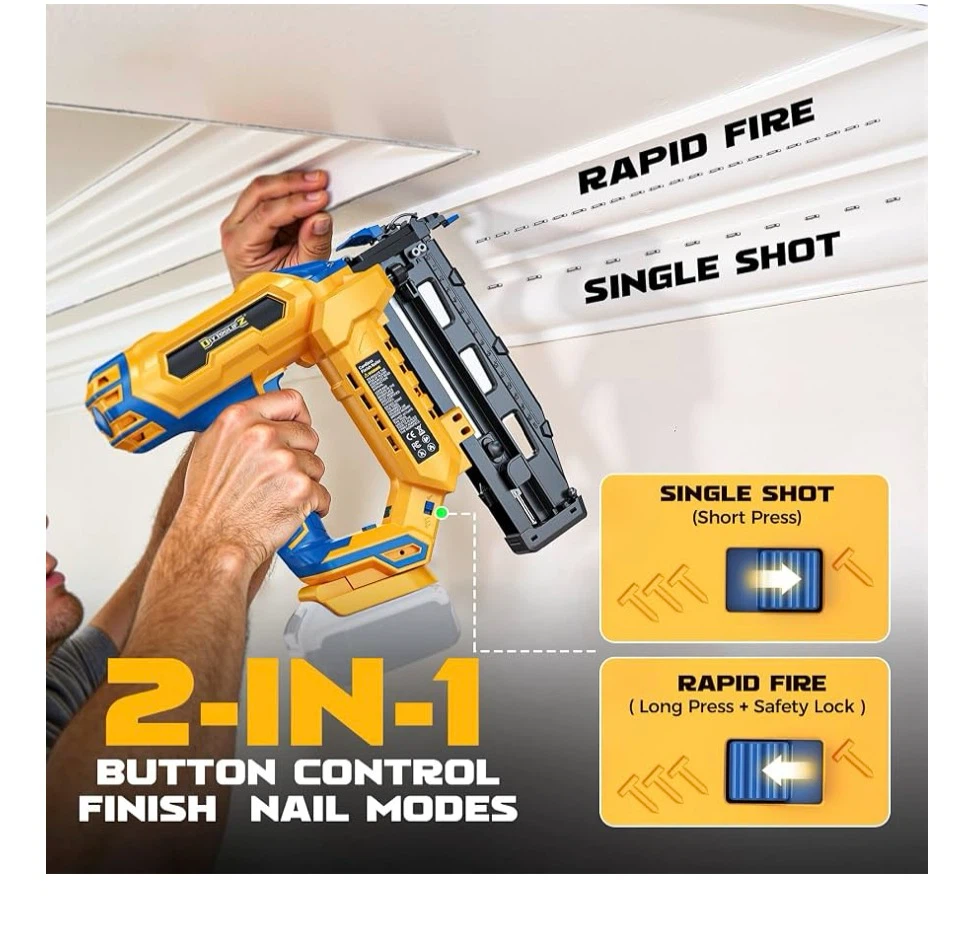 DIYTooliZ 2-in-1 Cordless Finish Nailer - photo 2