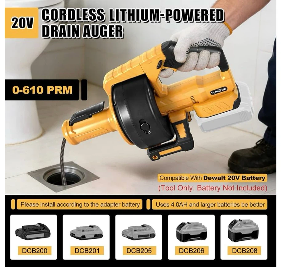 FormiPow Cordless Drain Auger - photo 2