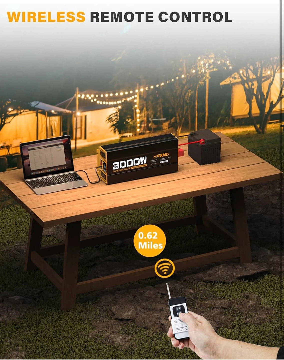 MWXNE 3000W Pure Sine Wave Power Inverter - photo 5