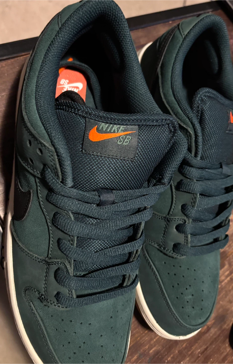 Nike SB Dunk Low Pro Deep Fir Black Orange Label Men's 11.5 - photo 5