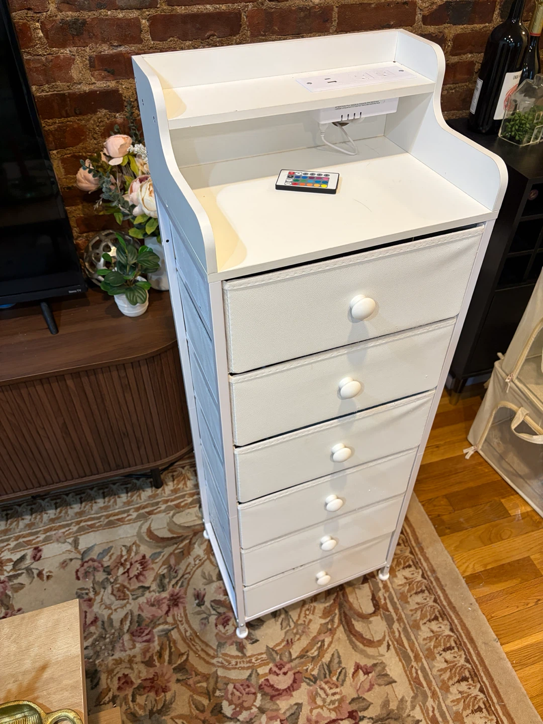 Tall storage with charging port - photo 2
