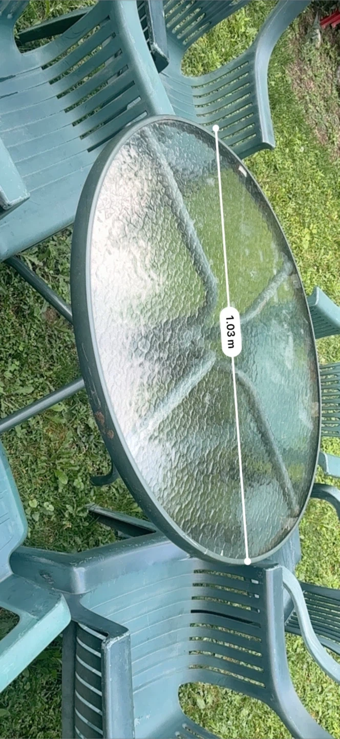 Outdoor patio set with 6 chairs and table - photo 4