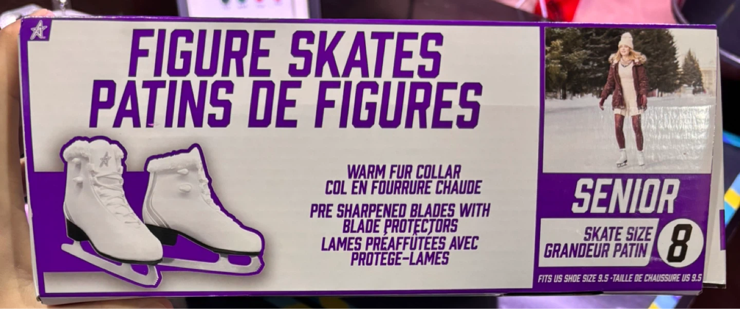 Brand new figure skates senior size 7, 8, and 9 never worn - photo 3