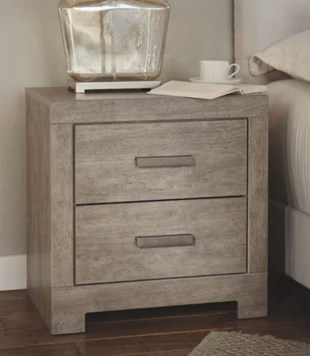 Rustic Two-Drawer Nightstand