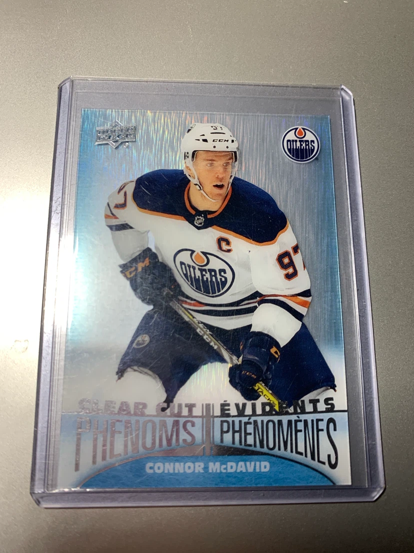 Connor McDavid Upper Deck Clear Cut Phenoms Card
