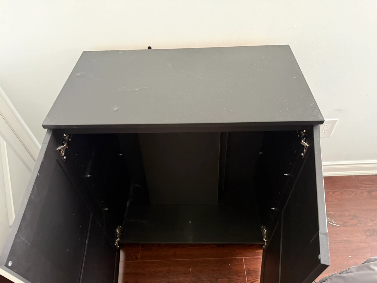 Black Two-Door Storage Cabinet - photo 4