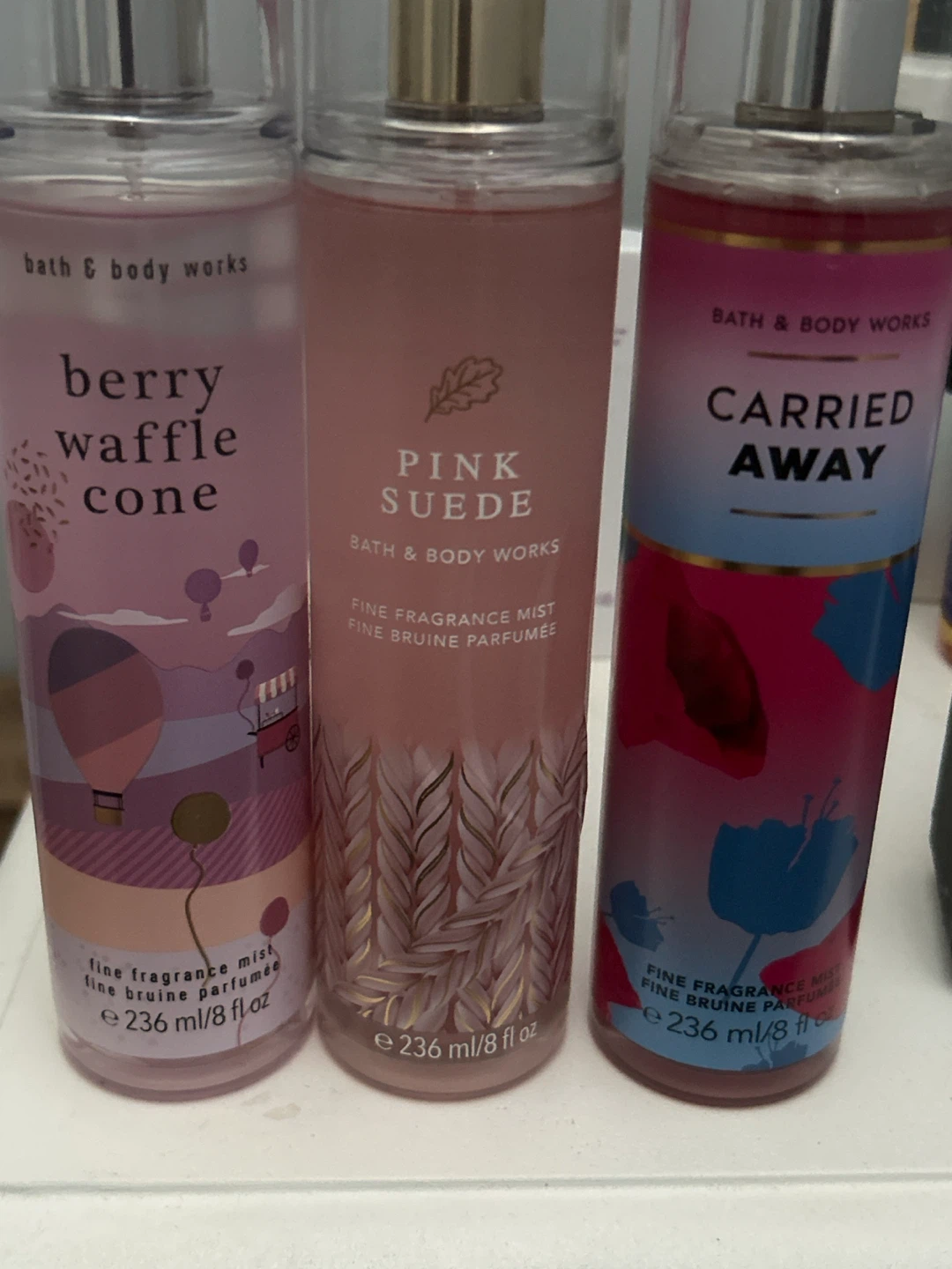3 Bath & Body Works Fine Fragrance Mists