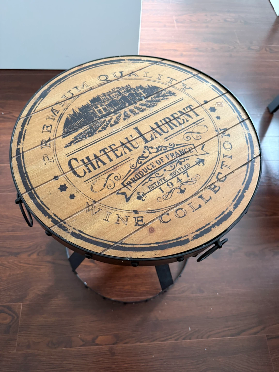Chateau Laurent Barrel Side Table