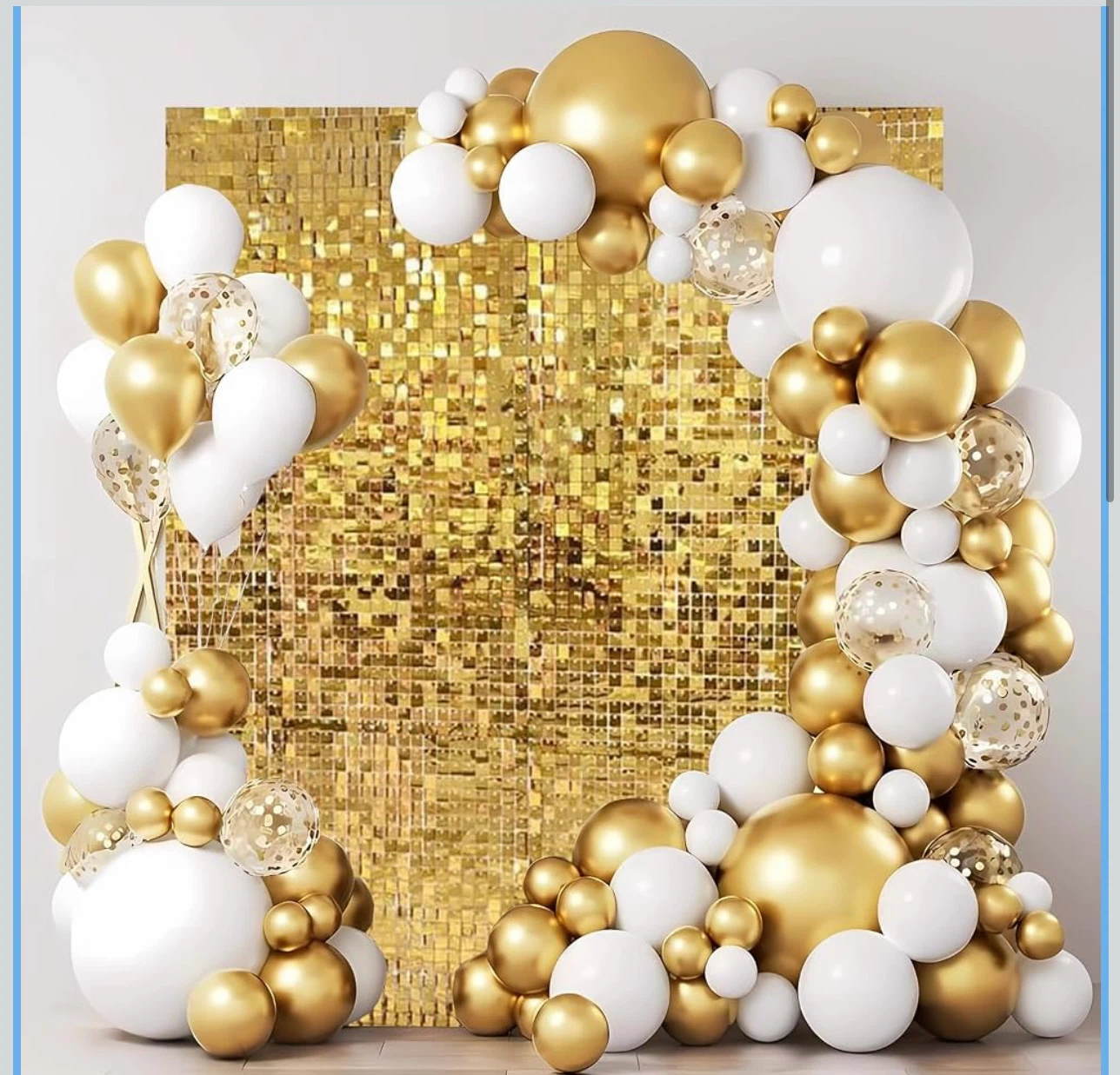 Gold Shimmer Wall Panels – 24 Pieces