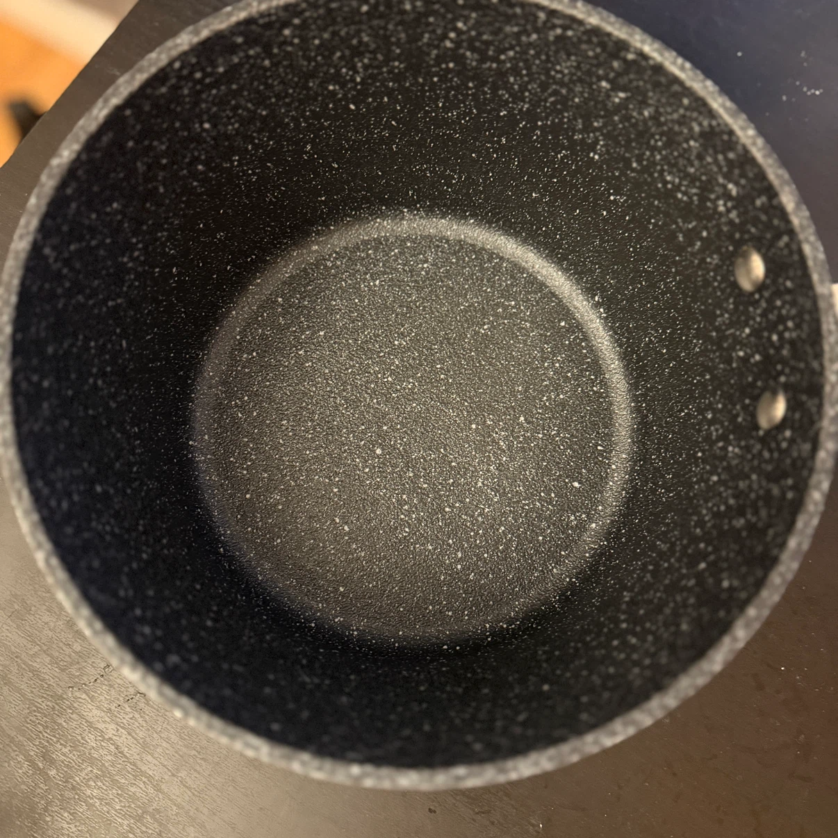 Granite non-stick saucepan with glass lid - photo 2