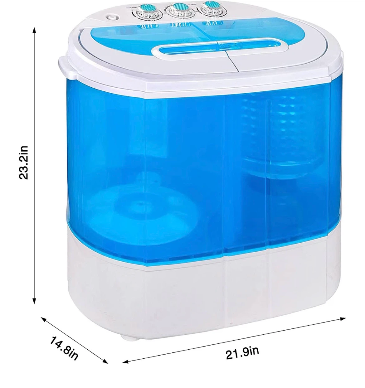 Mini Twin Tub Portable Washing Machine - photo 2