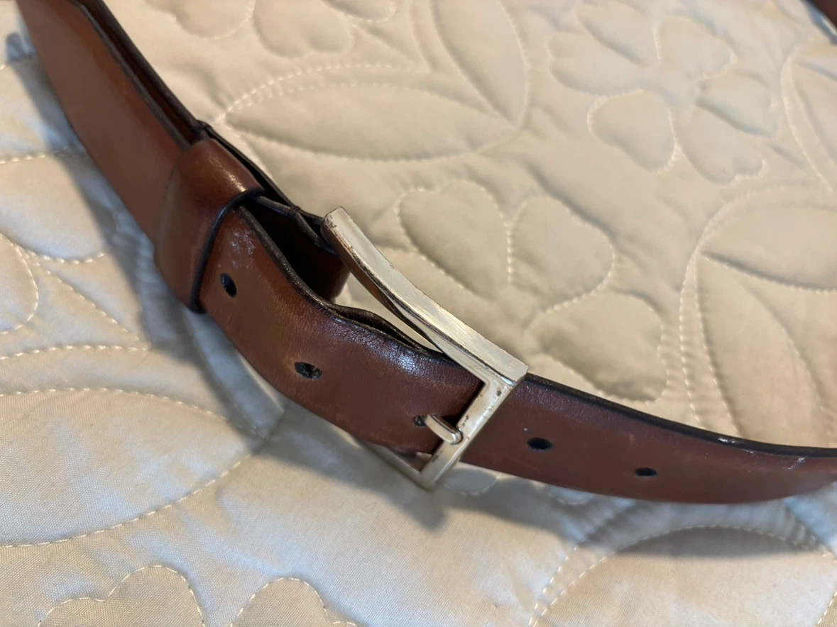 Allen Edmonds Brown Leather Belt