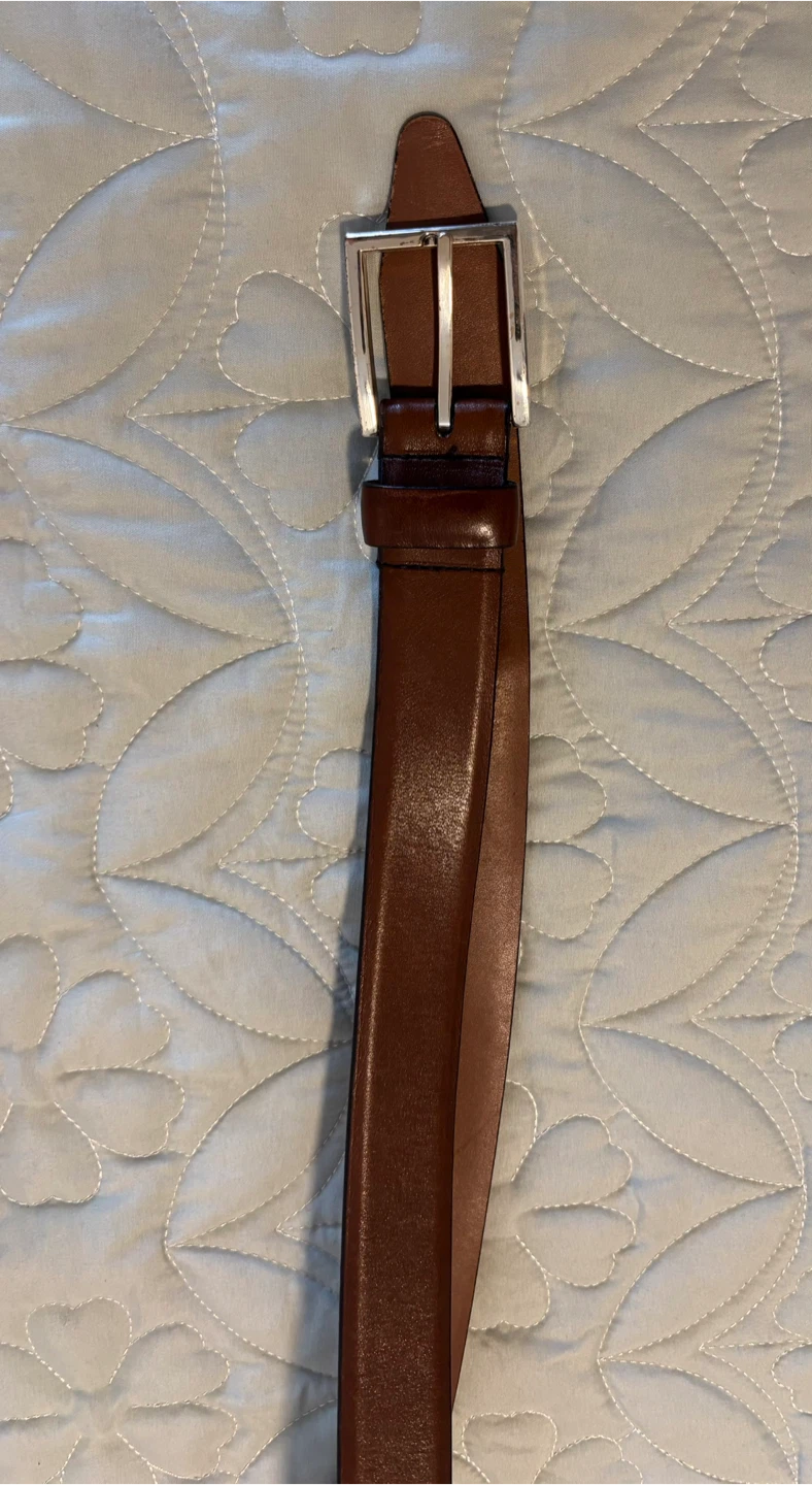 Allen Edmonds Brown Leather Belt - photo 2