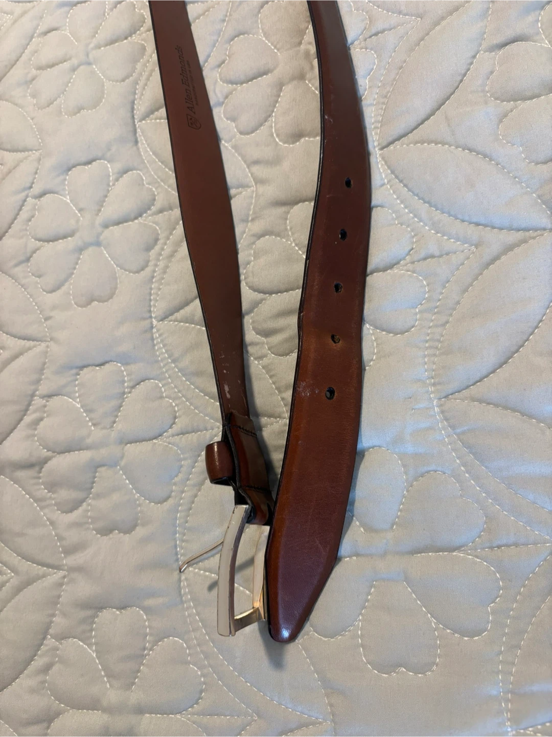 Allen Edmonds Brown Leather Belt - photo 3
