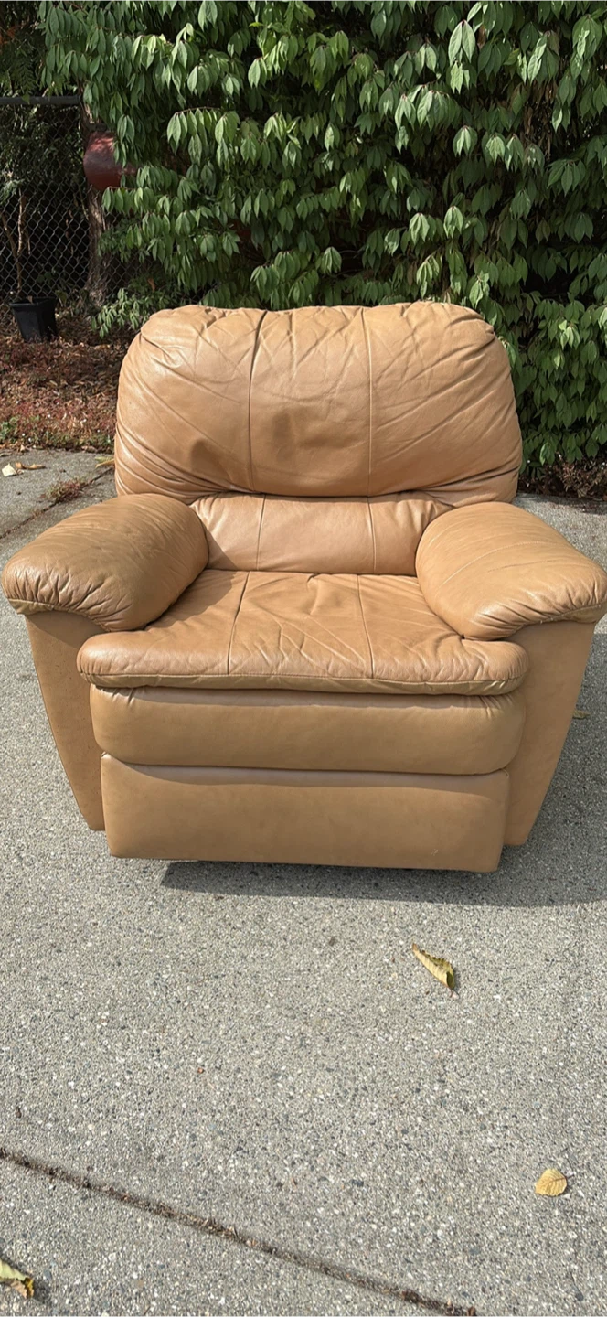 Leather Rocker recliner
