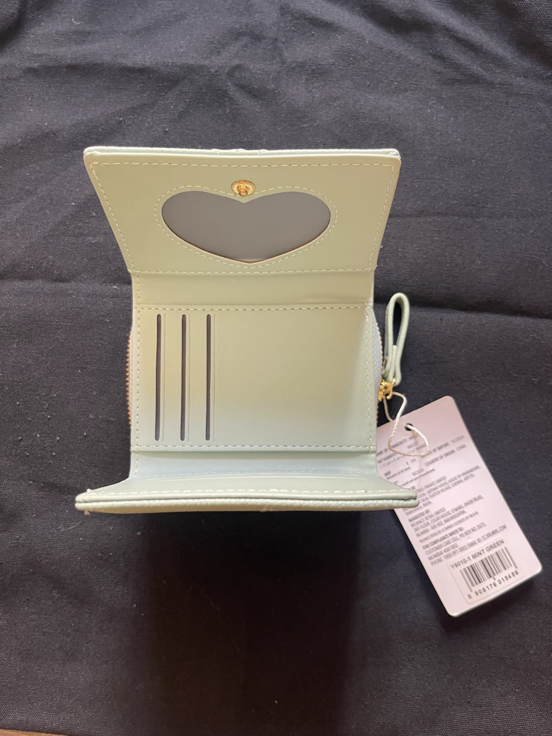 Mint Green Trifold Women's Wallet - photo 3