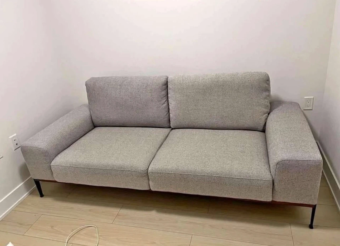 Structube Grey 3 Seater Preston Sofa Couch (DELIVERY AVAILABLE) - photo 3