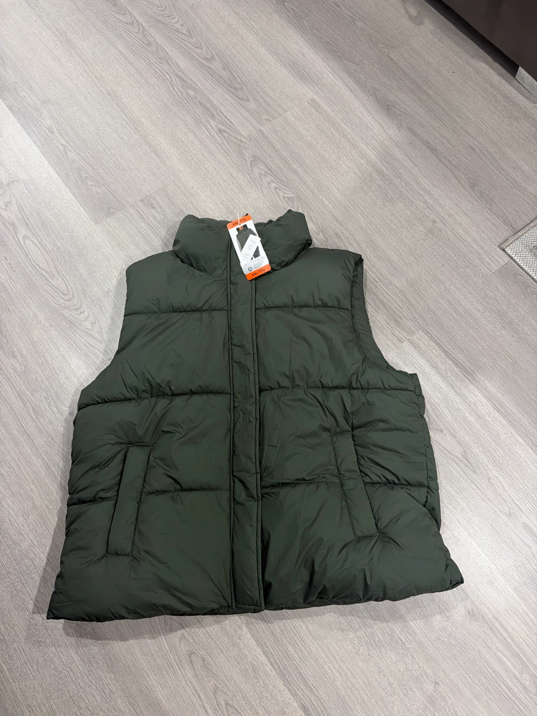 New Green Puffer Vest XXL