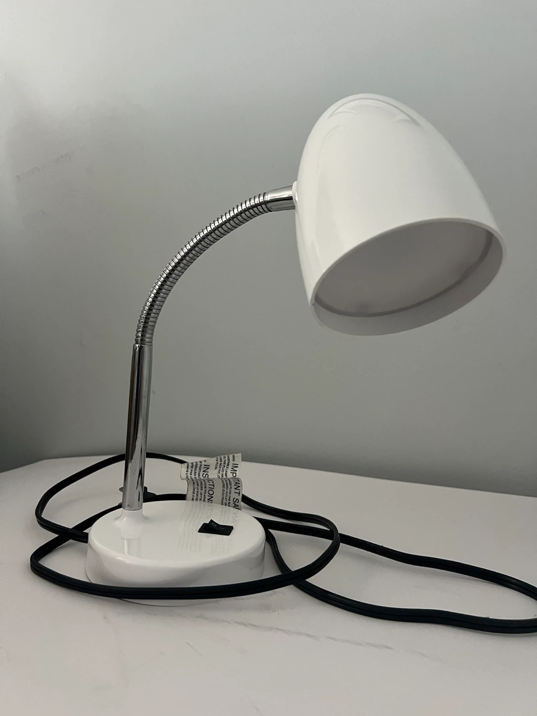 White desk lamp