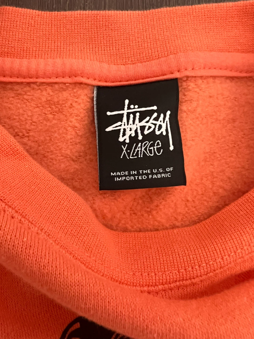Stussy Crewneck Sweatshirt - Orange - XL - photo 3