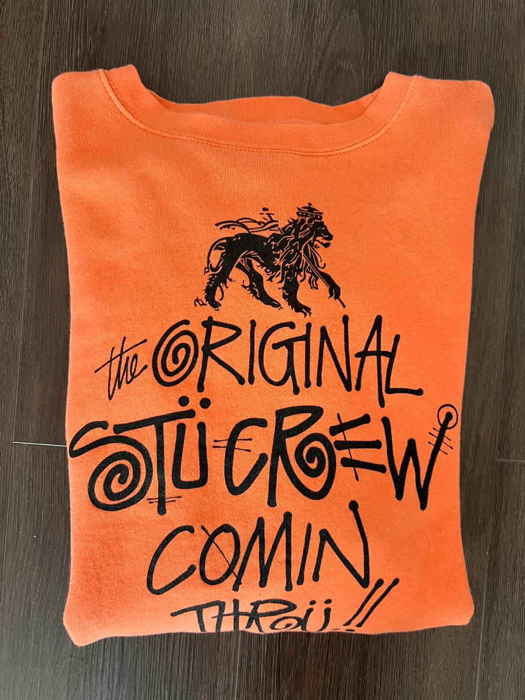 Stussy Crewneck Sweatshirt - Orange - XL - photo 4