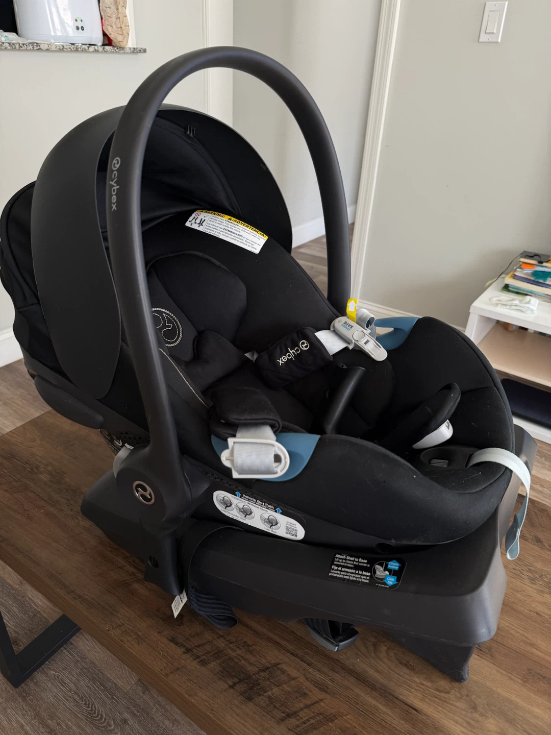 Cybex Infant Car Seat with Base and stroller