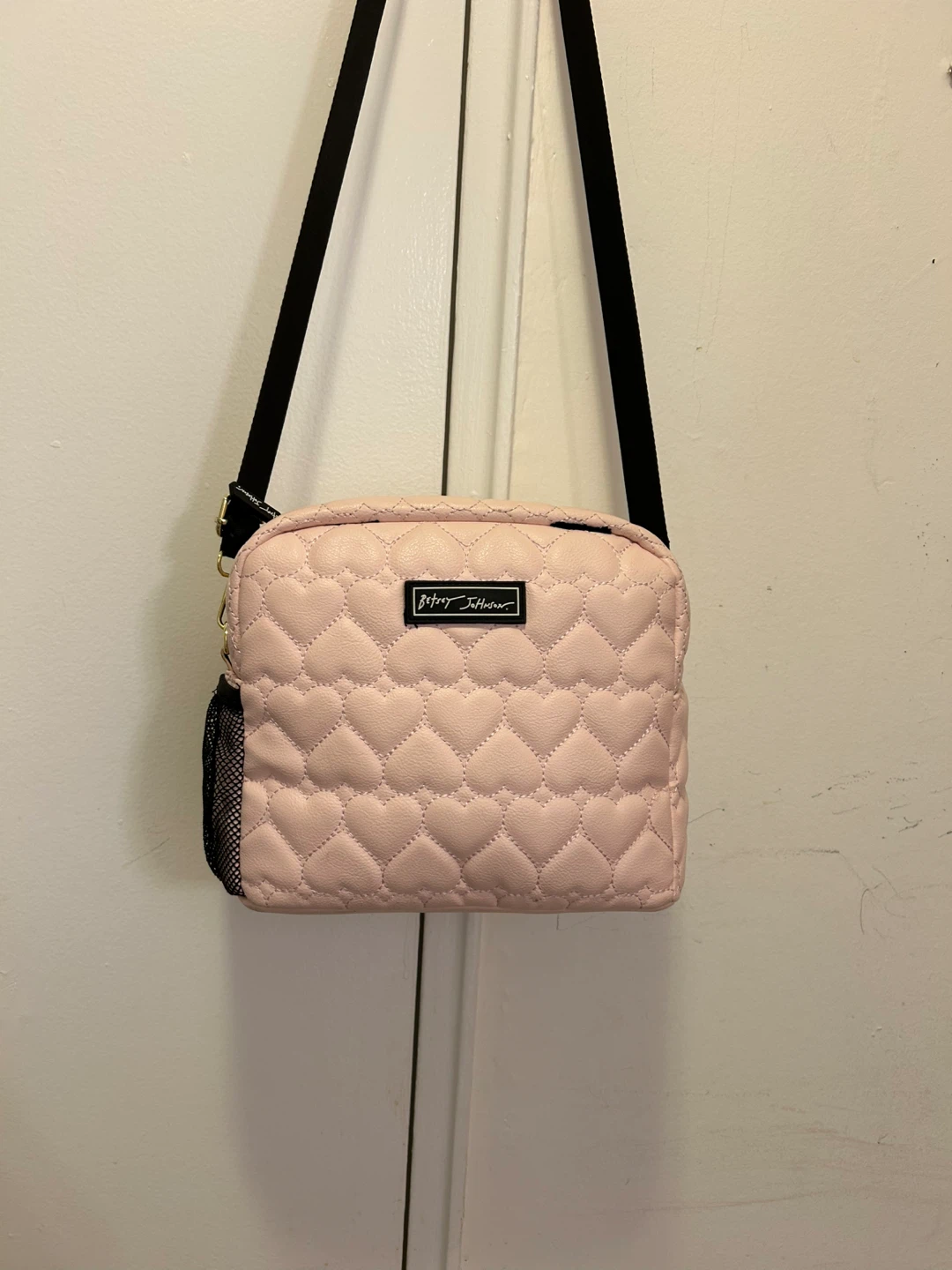 Betsey Johnson Pink Heart Quilted Crossbody Bag - photo 2