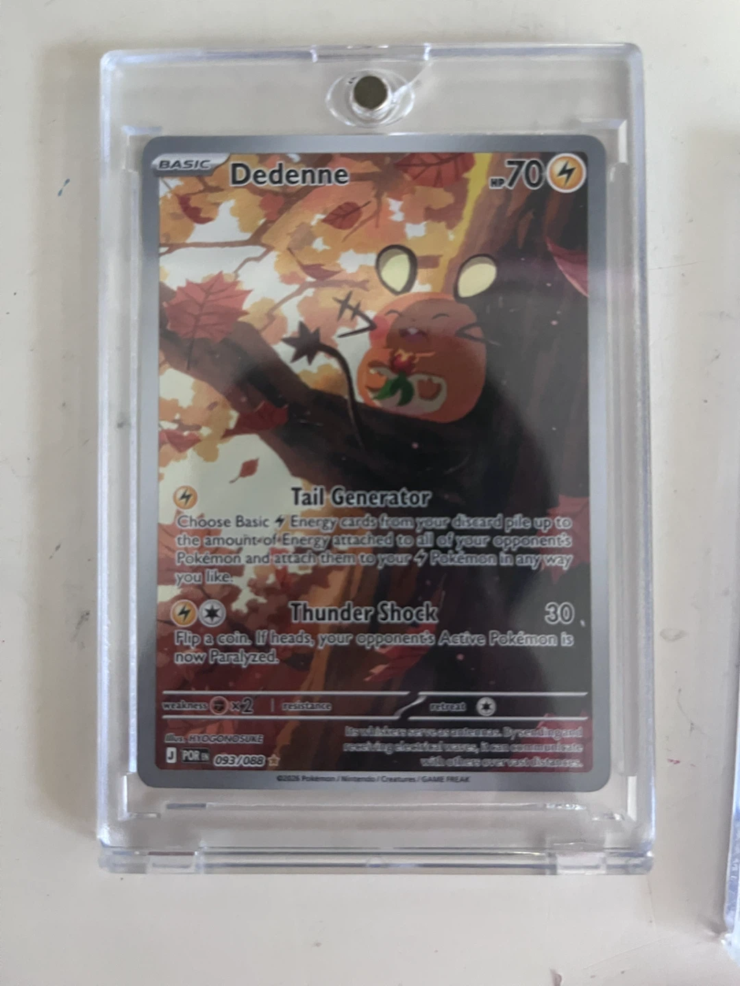 Pokemon Dedenne 093/088 Trading Card
