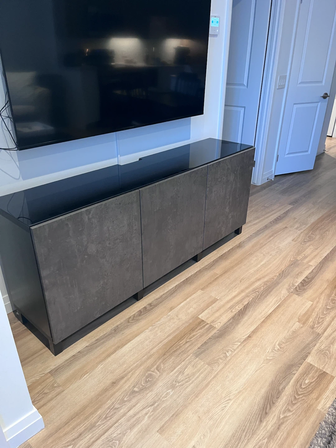 IKEA BESTA TV Unit with Glass Top