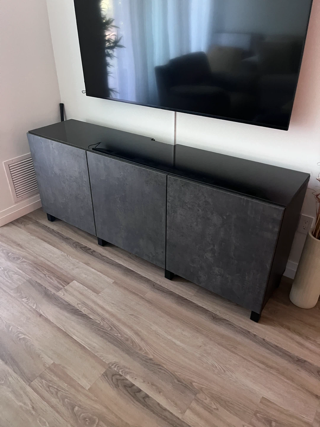IKEA BESTA TV Unit with Glass Top - photo 2