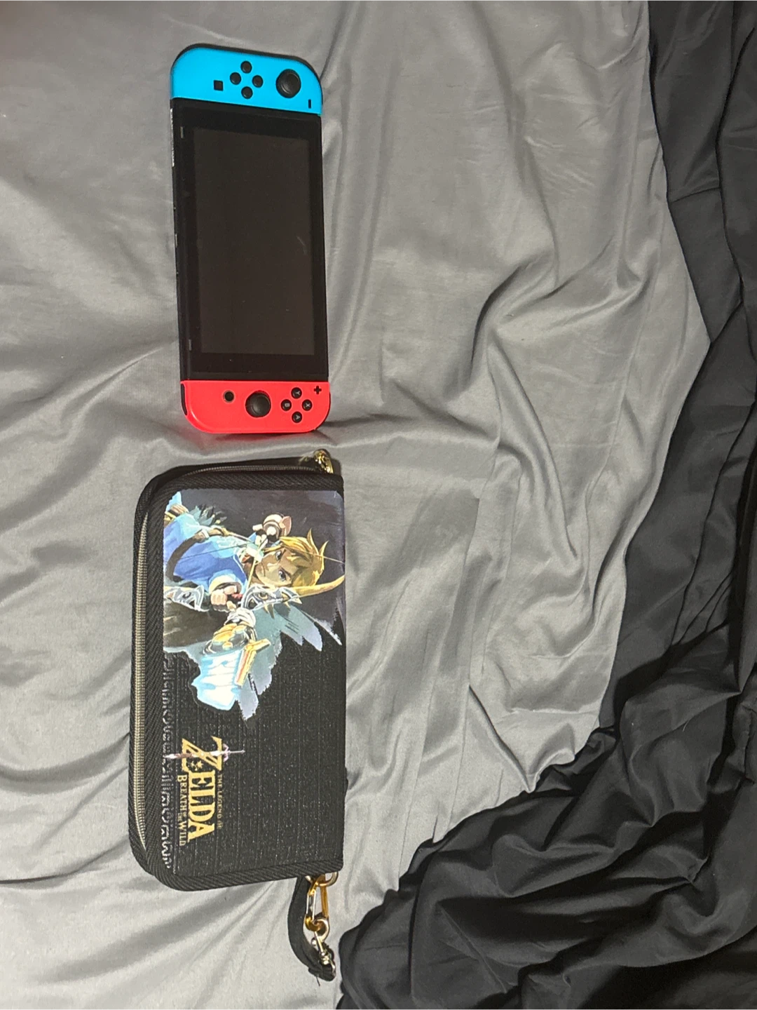Nintendo Switch Console with Zelda Case