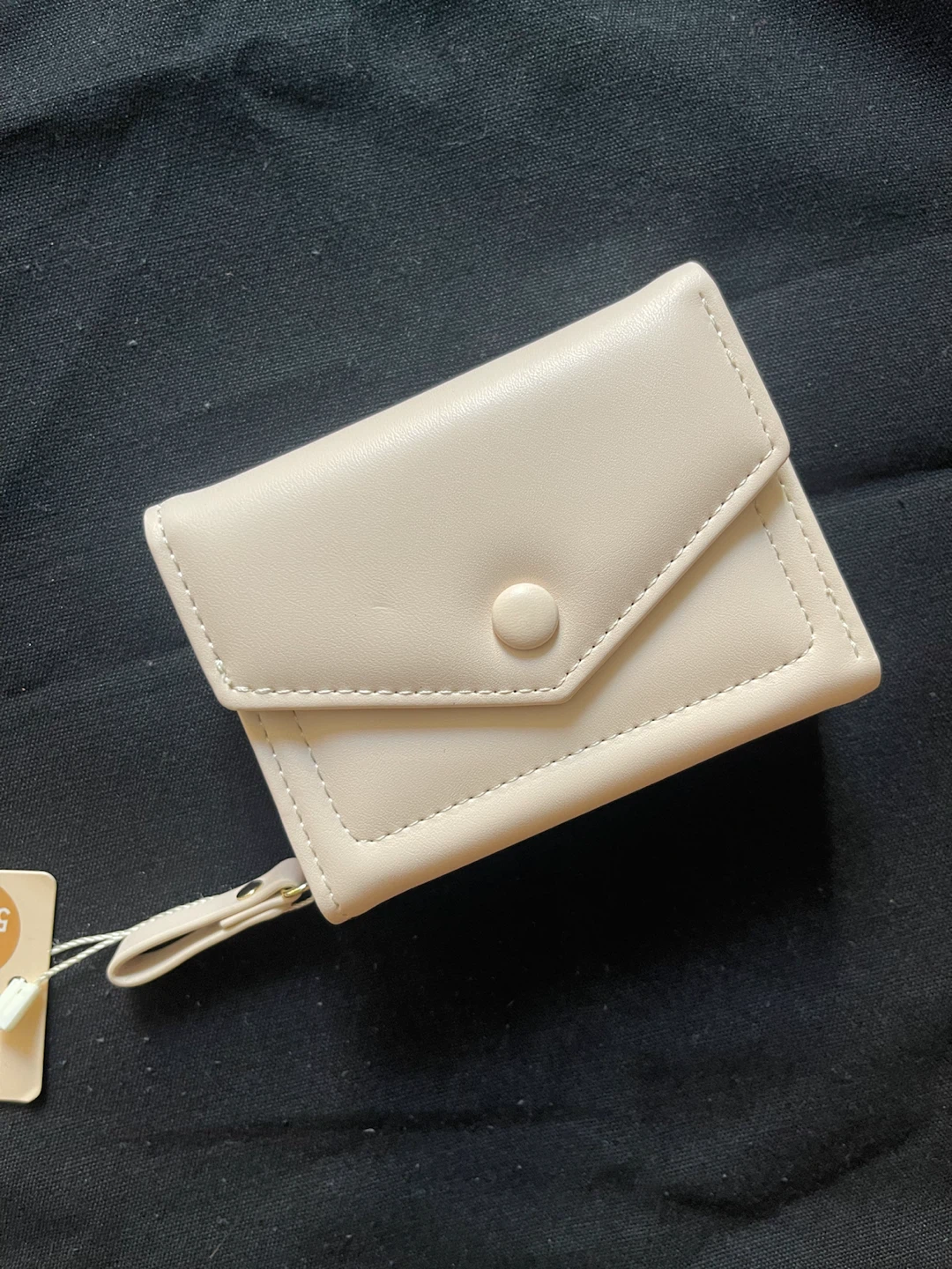 Beige/Off-White Compact Trifold Women's Wallet - photo 2