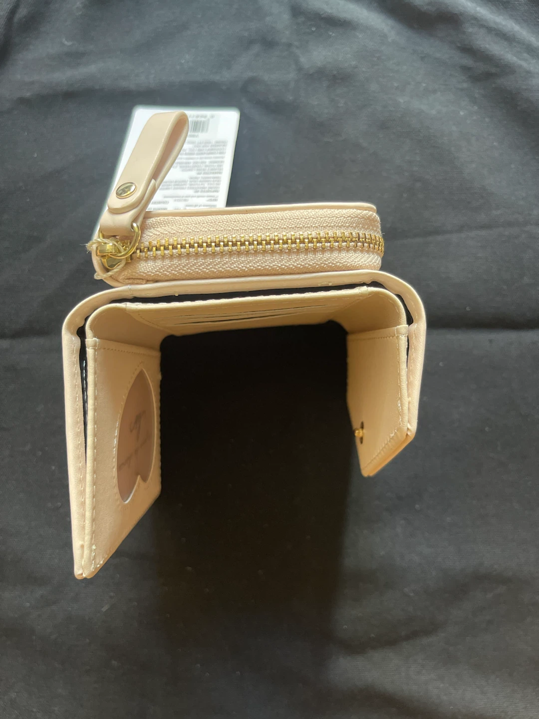Beige/Off-White Compact Trifold Women's Wallet - photo 4