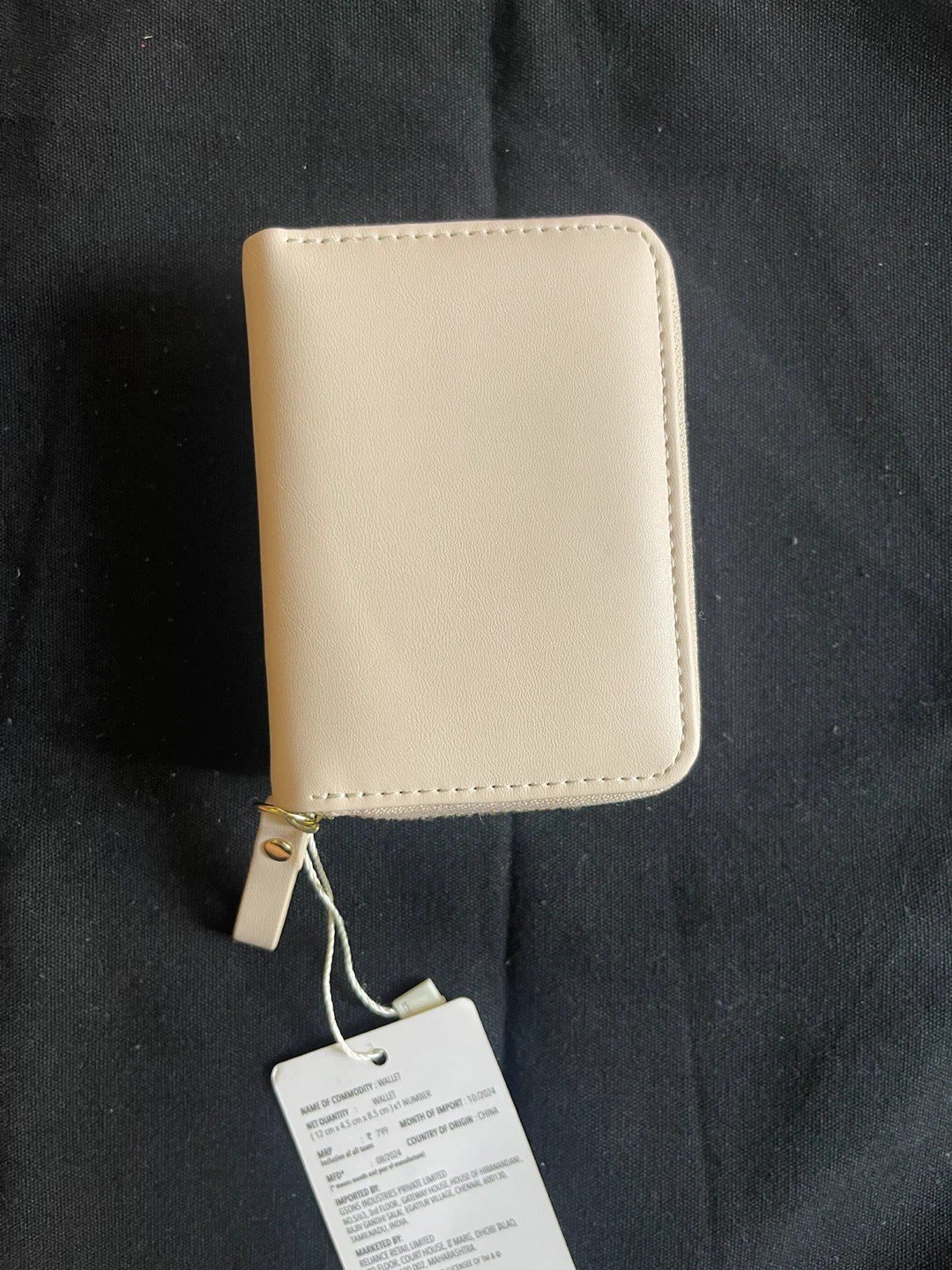 Beige/Off-White Compact Trifold Women's Wallet - photo 5