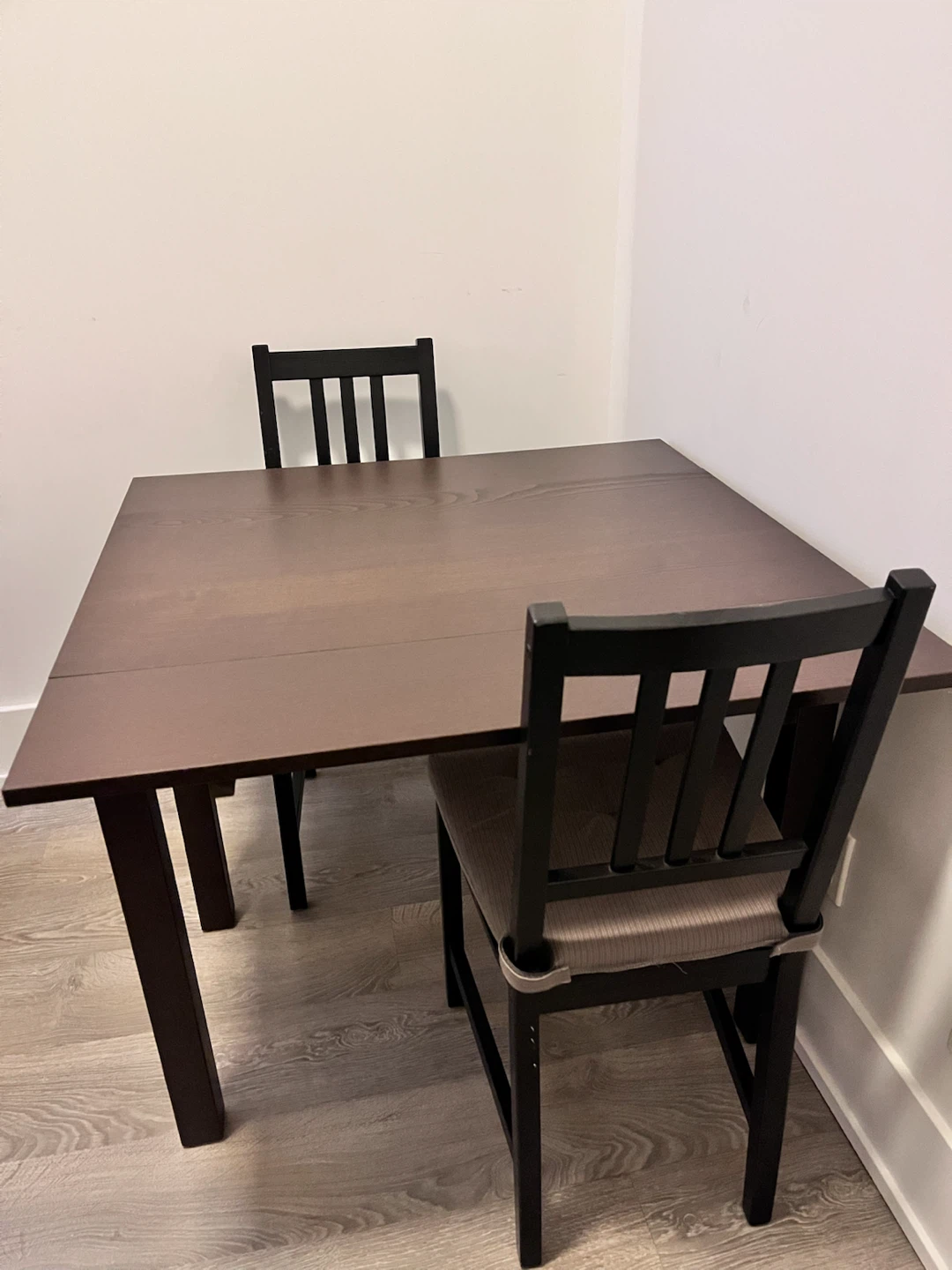 IKEA Extendable Dining Table + 2 Chairs - photo 3