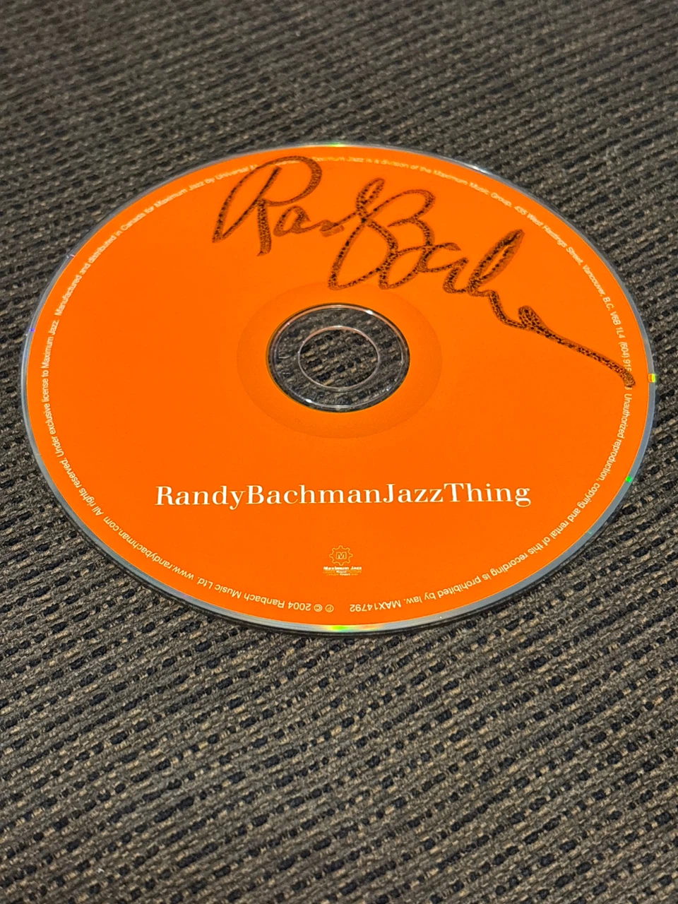 Randy Bachman Jazz Thing CD