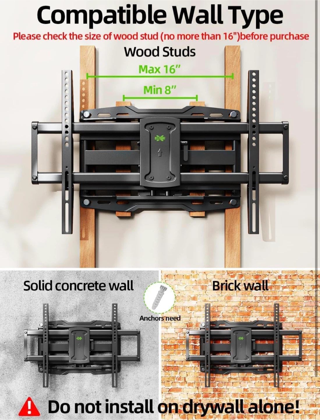 USX Mount Full Motion TV Wall Mount 37-86 inch - photo 3