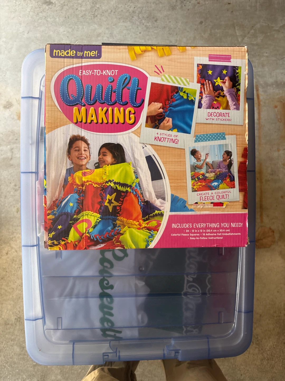 Made By Me! Easy-To-Knot Quilt Making Kit - photo 2